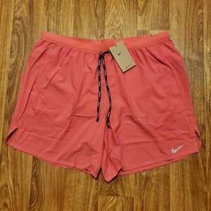 Nike Stride Running Shorts Men 2XL Pink Brief Lined Dri Fit 7" New